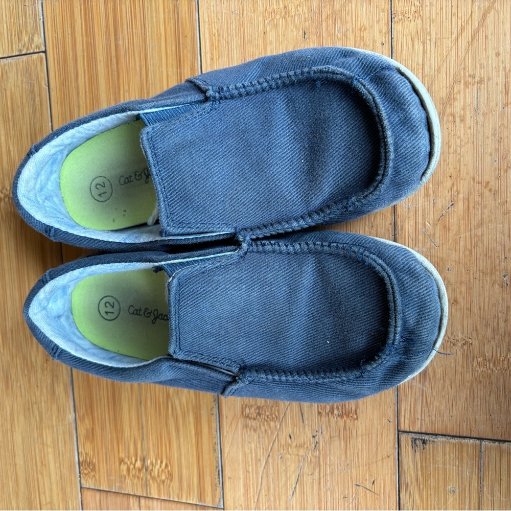 Cat & jack blue slip on shoes